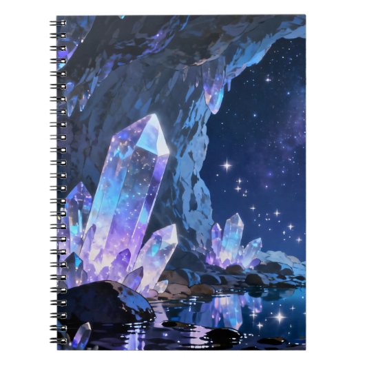 Celestial Crystal Cave Spiral Notebook ノートブック (正面)