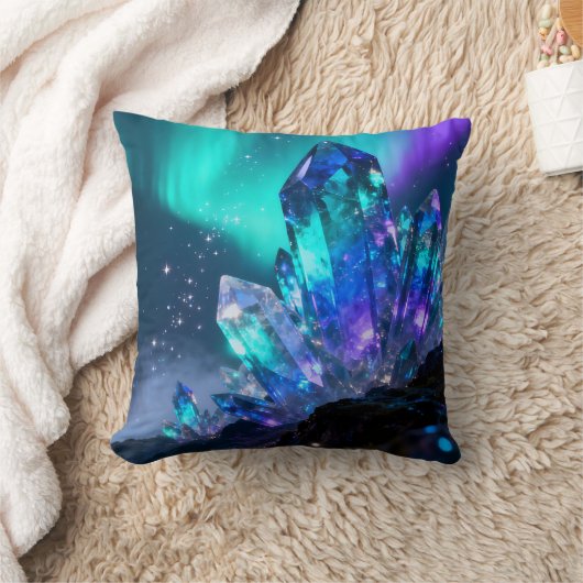 Celestial Crystal Throw Pillow クッション (ブランケット)