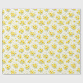 Celestial Daffodil Floral Wrapping Paper ラッピングペーパー (フラット)