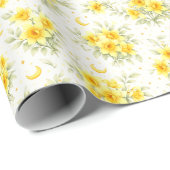 Celestial Daffodil Floral Wrapping Paper ラッピングペーパー (ロールコーナー)