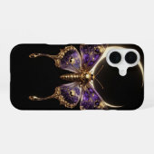 Celestial Death Moth Crescent Moon Phone Case iPhone 16ケース (裏面横)