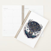 Celestial Deer Mystical Moon & Star Art Stag プランナー手帳 (ディスプレー)