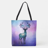 Celestial Deer Silhouette Tote トートバッグ (正面)