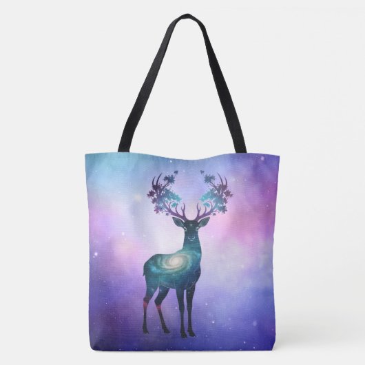 Celestial Deer Silhouette Tote トートバッグ (裏面)