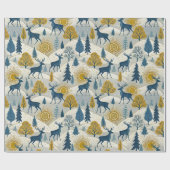 Celestial Deer Winter Mountains ラッピングペーパー (フラット)