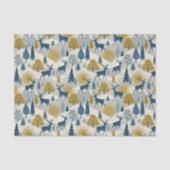 Celestial Deer Winter Mountains 薄葉紙 (正面)