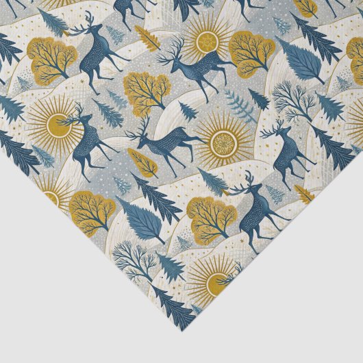 Celestial Deer Winter Mountains 薄葉紙 (詳細)