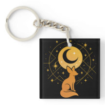 Celestial Desert Fox – Moon and Stars Cosmic 