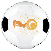 Celestial Desert Fox – Moon and Stars Cosmic  サッカーボール (回転)