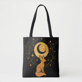 Celestial Desert Fox – Moon and Stars Cosmic  トートバッグ