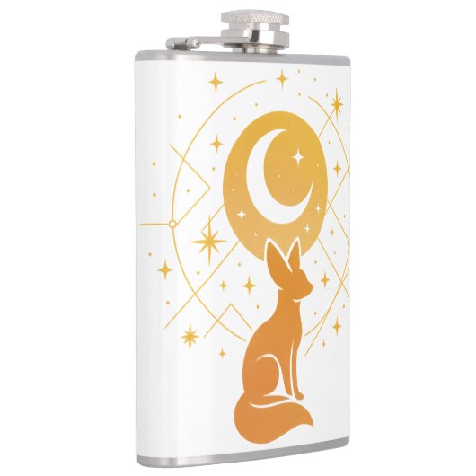 Celestial Desert Fox – Moon and Stars Cosmic フラスク (右)