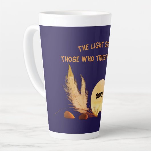 Celestial Devotion 17oz Blue Latte Mug カフェラテマグ (左アングル)