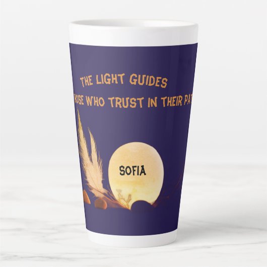 Celestial Devotion 17oz Blue Latte Mug カフェラテマグ (正面)