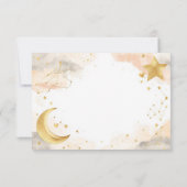 Celestial Diaper Raffle Card | Gold Stars サンキューカード (裏面)