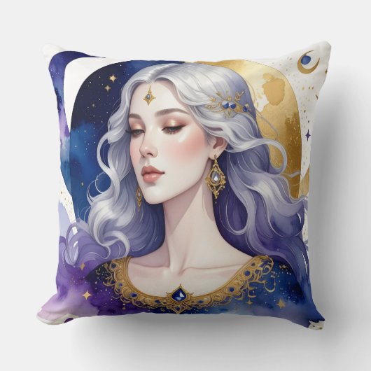 Celestial Divine Feminine Spiritual Coffee Cup クッション (正面)
