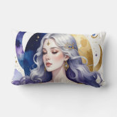 Celestial Divine Feminine Spiritual Coffee Cup ランバークッション (裏面)