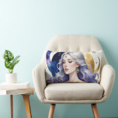 Celestial Divine Feminine Spiritual Coffee Cup ランバークッション (椅子)