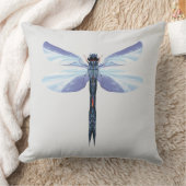Celestial Dragonfly – Surreal Blue Insect Art Pill クッション (ブランケット)