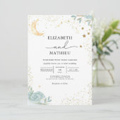 Celestial Dream Floral Wedding 招待状 (スタンド正面)