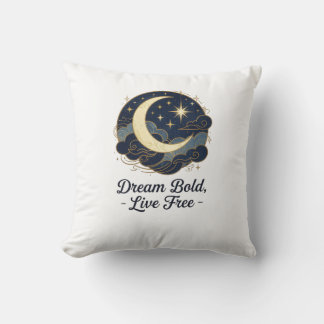 Celestial Dream – Moon & Stars Throw Pillow クッション
