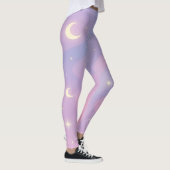Celestial Dreamscape – Soft Pastel Galaxy Leggings レギンス (右)