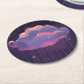Celestial Dreamy Cloud ラウンドペーパーコースター (アングル)
