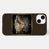 Celestial Egypt Sphinx Pyramids Galaxy Poster Case-Mate iPhoneケース (裏面 (横))