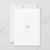 Celestial Elegant Wedding Menu RSVP Response Card (裏面)