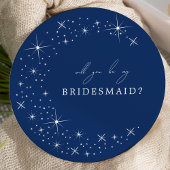 Celestial Elegant Wedding Moon Bridesmaid Proposal 招待状