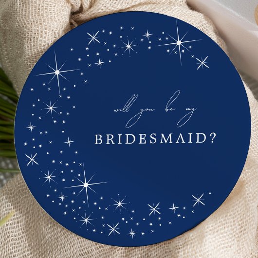 Celestial Elegant Wedding Moon Bridesmaid Proposal 招待状