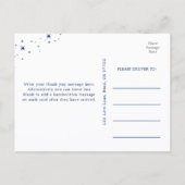 Celestial Elegant Wedding Moon Thank You Postcard ポストカード (裏面)