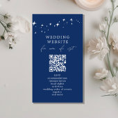 Celestial Elegant Wedding QR Code Website Details エンクロージャーカード