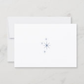 Celestial Elegant Wedding White RSVP Response Card (裏面)