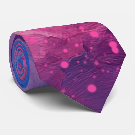 Celestial Ember Abstract ネクタイ (ロール)