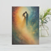 Celestial Embrace Watercolor Art, Couple 招待状 (スタンド正面)