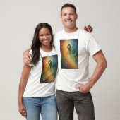 Celestial Embrace Watercolor Art, Couple Tシャツ (ユニセックス)