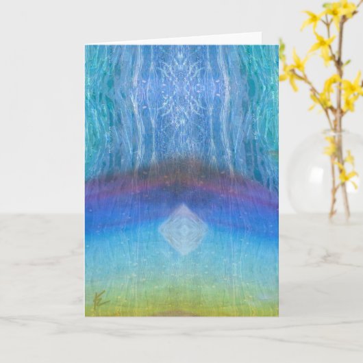 Celestial, Ethereal, Rainbow Light Meditation カード (黄色い花)