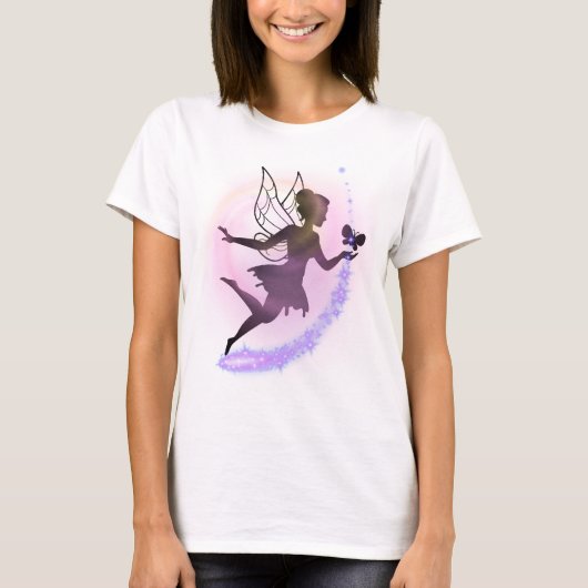 Celestial Fairy – Ethereal Feminine Fantasy Art Tシャツ (正面)