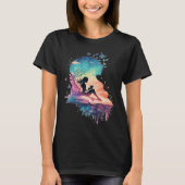 Celestial Fairy Reading Book Fantasy Novel Book Tシャツ (正面)