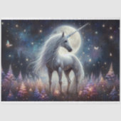 Celestial Fairycore Unicorn Glow Decoupage  薄葉紙 (正面)