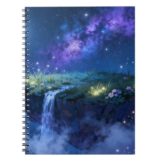 Celestial Falls Spiral Notebook ノートブック (正面)