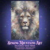 Celestial Fantasy Lion Craft Decoupage 薄葉紙