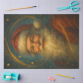 Celestial Father Christmas Decoupage Paper 薄葉紙 (クラフト)
