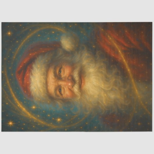 Celestial Father Christmas Decoupage Paper 薄葉紙 (正面)