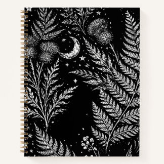 Celestial Fern Moon Notebook ノートブック