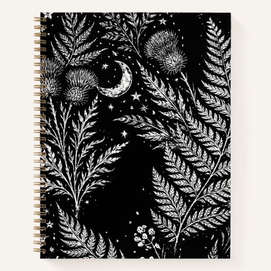 Celestial Fern Moon Notebook ノートブック (正面)