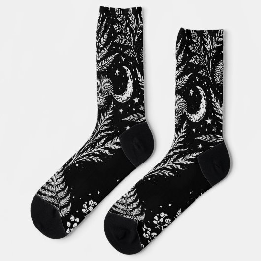 Celestial Fern Moon Socks ソックス (左)