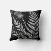 Celestial Fern Moon Throw Pillow クッション (裏面)