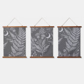 Celestial Fern Moon Wall Tapestry 吊り下げ型タペストリー (トリプル)