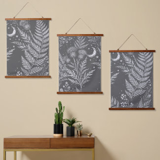 Celestial Fern Moon Wall Tapestry 吊り下げ型タペストリー
